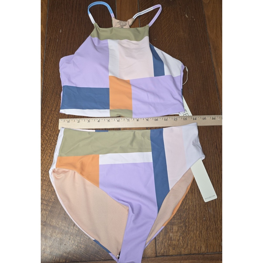 Roolee Colorblock Swim Top‎ Size Medium Women's Bikini - Picture 3 of 5